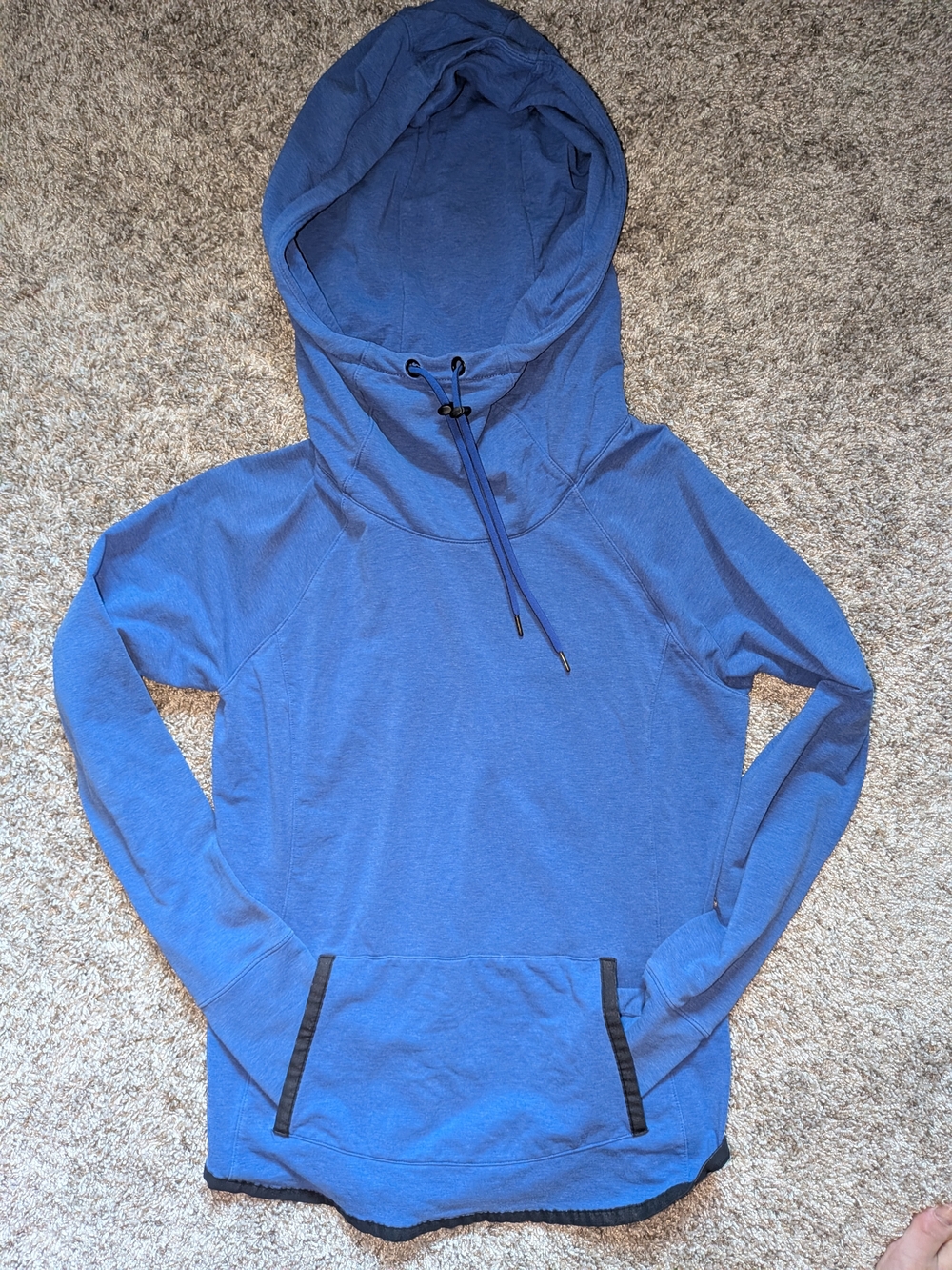Athleta Sentry Periwinkle Blue Pullover Hoodie